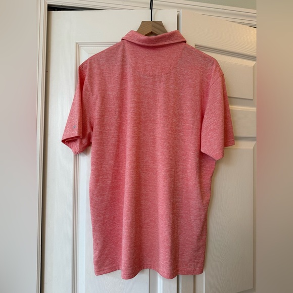 Mens fish hippie pink/red polo - Picture 5 of 5